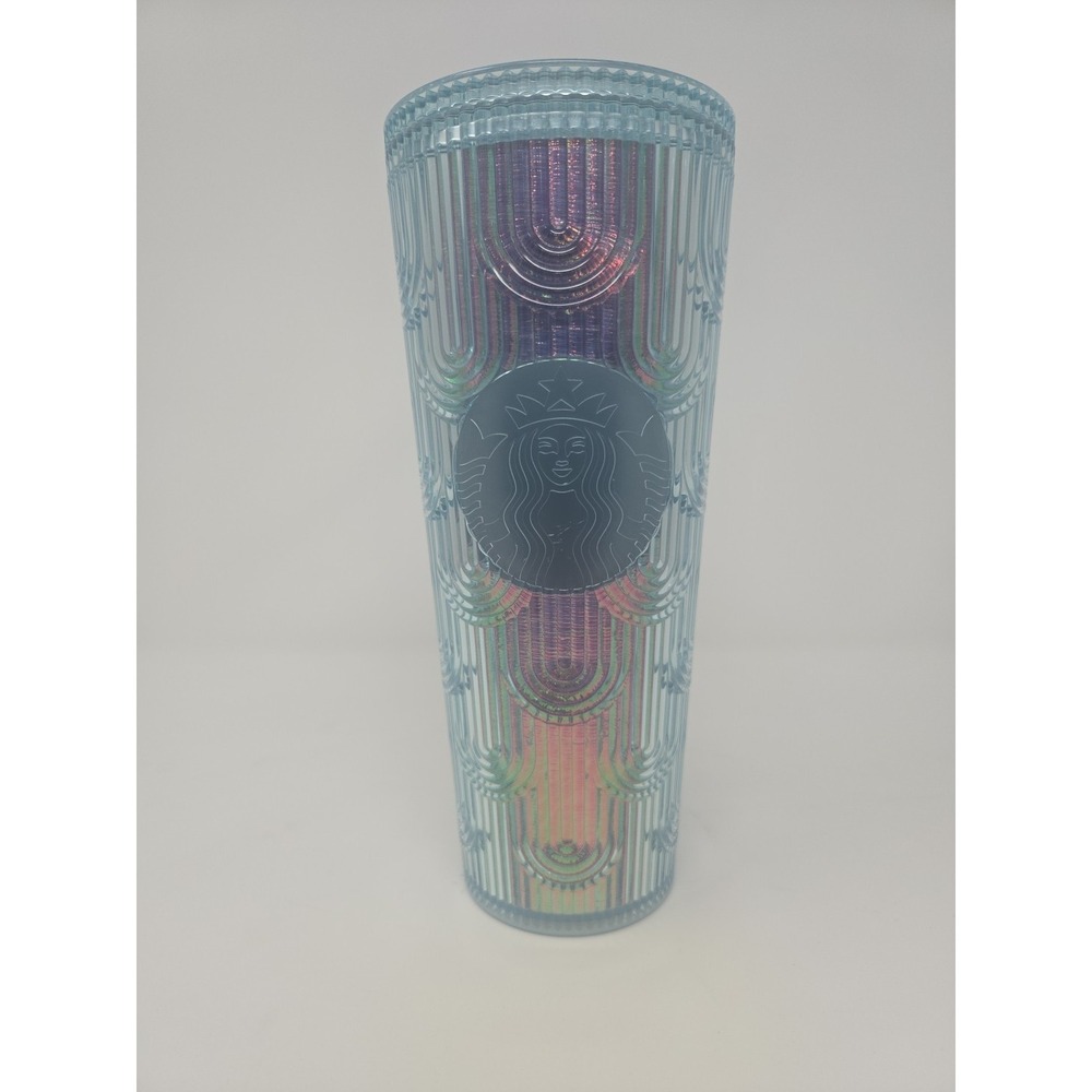 Starbucks Spring 2022 Iridescent Mermaid Scales Tumbler (Cold Cup) - Venti 24 oz